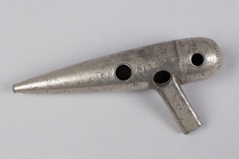 Musical instrument, Ocarina, Metal; Mathieu, Charles; 1890-1930; RI ...