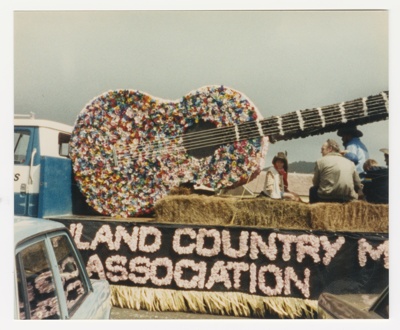 Photograph, Southland Country Music Assoc float in a parade. image item