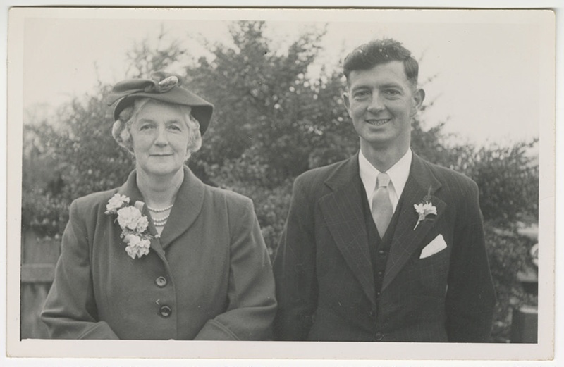 Photograph, Jack Agnew and his mother; Elmwood Studios; 1953; RI.P1.92. ...