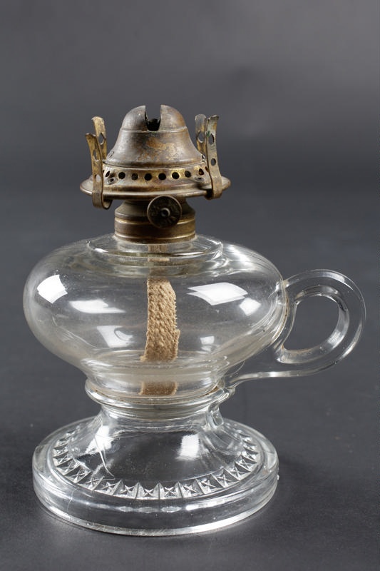 Lamp, Kerosene, Cut glass