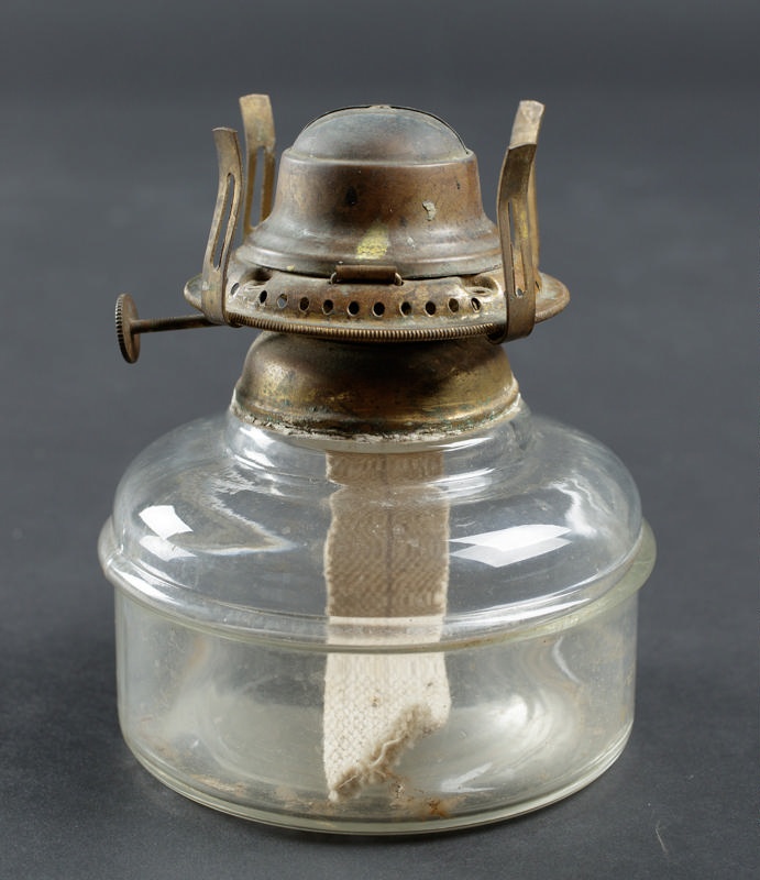 Lamp, Kerosene, Glass