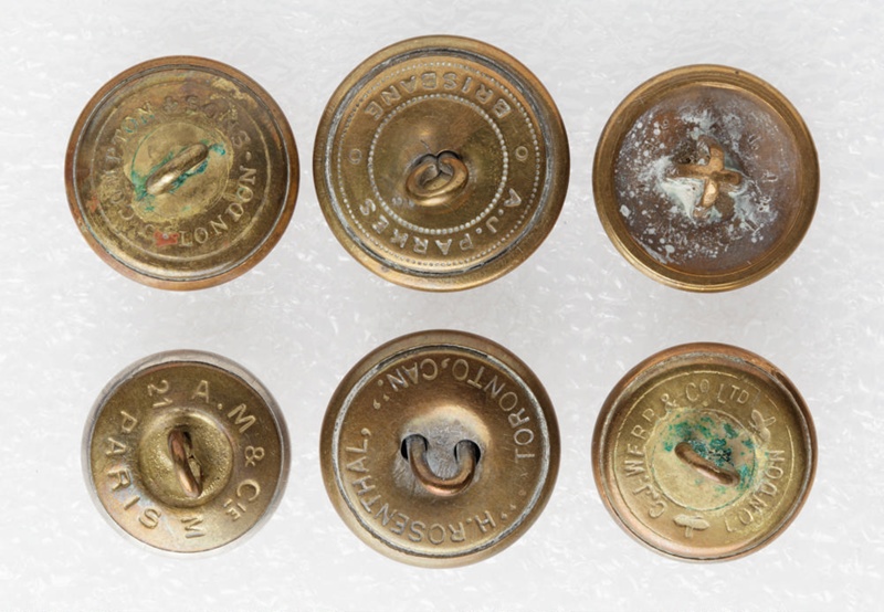 Buttons, Uniform, Assorted, Military and police; J. R. Gaunt & Sons ...