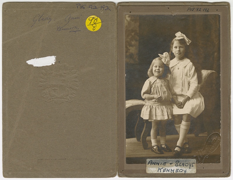 Photograph, Annie and Gladys Kennedy; Wootton, Samuel Eli; 1916; RI.P15