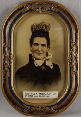 Framed photograph, Flora McNaughton; Unknown photographer; 1860-1880; RI.FW2021.123