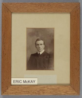 Framed photograph, Eric McKay; Unknown photographer; 1904-1910; RI.FW2021.438