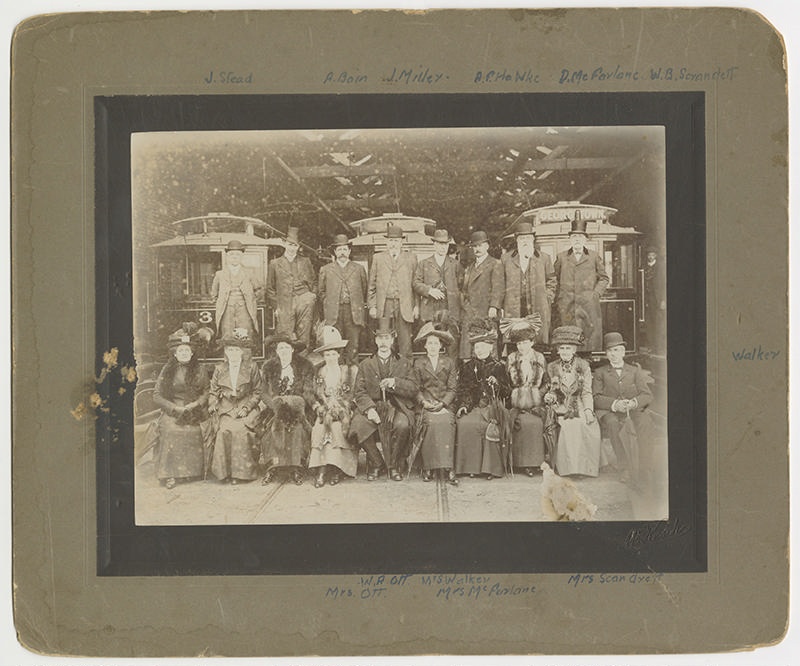 Photograph, Opening of Electric Tramcars, Invercargill 1912.; McKesch