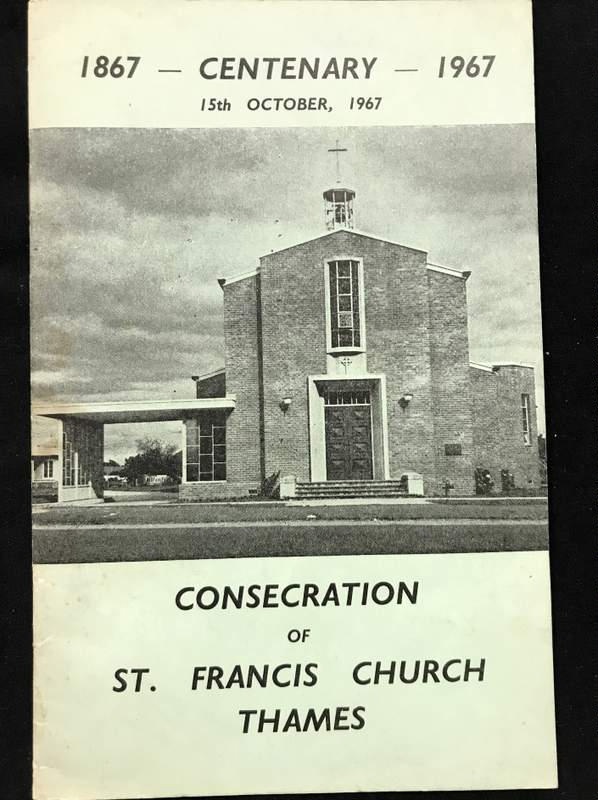 Book, Consecration of St. Francis Church, Thames; Catholic Church
