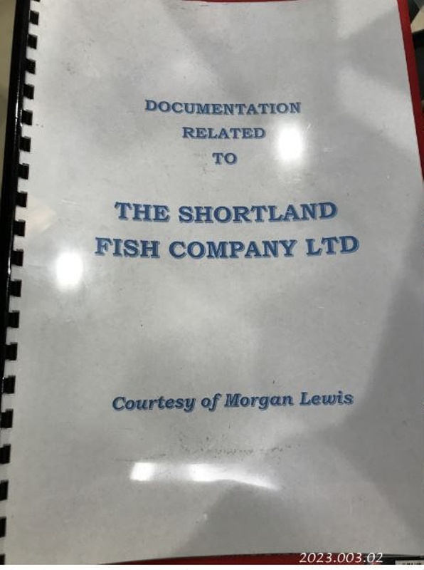 Booklet, Company documents; Shortland Fish Co Ltd; 2023.003.02 eHive