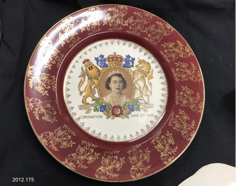 Plate, Queen Elizabeth II; Royal Alma; 1953; 2012.175 | eHive