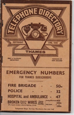 Telephone Book, Thames image item