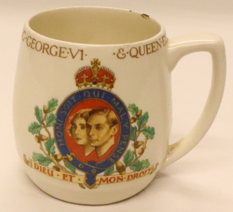 Mug - Coronation of King George VI & Queen Elizabeth 1937; Hughes; 1937 ...