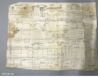 Plan, Cessna model; The Aeromodeller Plans Service; 2023.061.08 | eHive