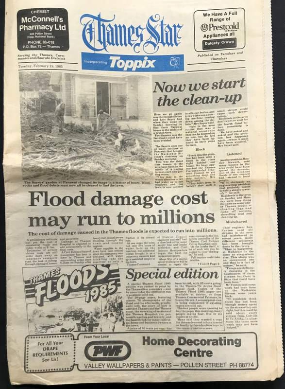 Newspaper, floods