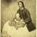Photograph [Jane Clendon holding a baby]; 1856-1872; XCH.203
