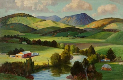 Landscape, Weeks, John, c. 1940, 2002.5.1