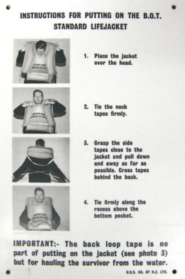 Notice, BOT Lifejacket Instructions; 2003.4818.81 | eHive