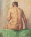 Painting, 'Untitled Figure Study'; Aitken, Chrystabel; Unknown; ESC.05.005