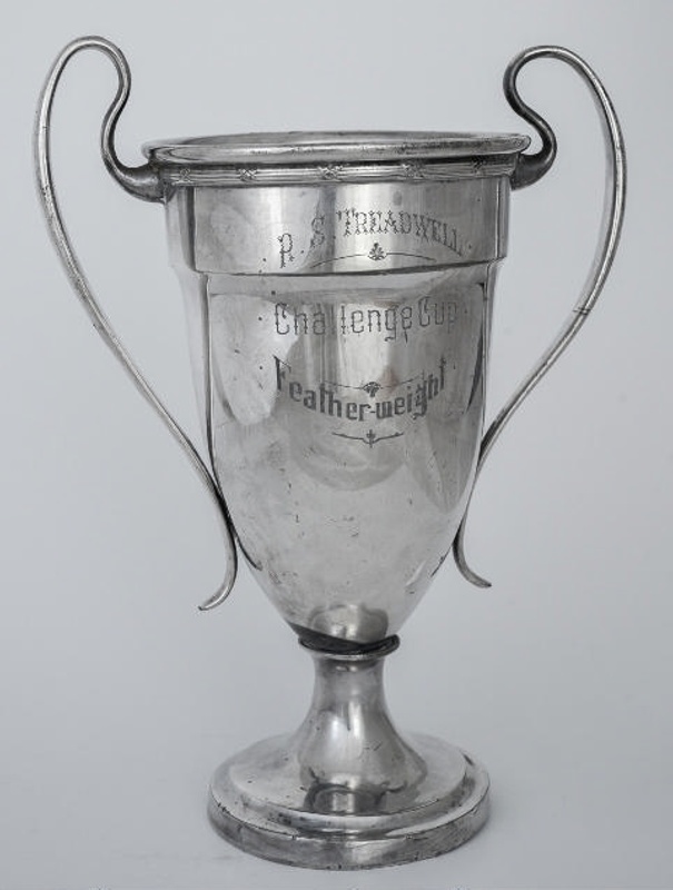 Trophy 34 Boxing Featherweight Trophy Donated by R S Treadwell in 1944
