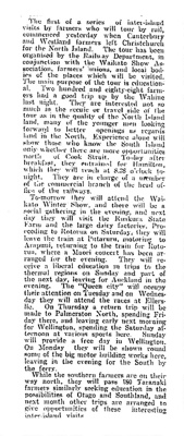 Newspaper article - Farmers Rail Tour 1929 image item