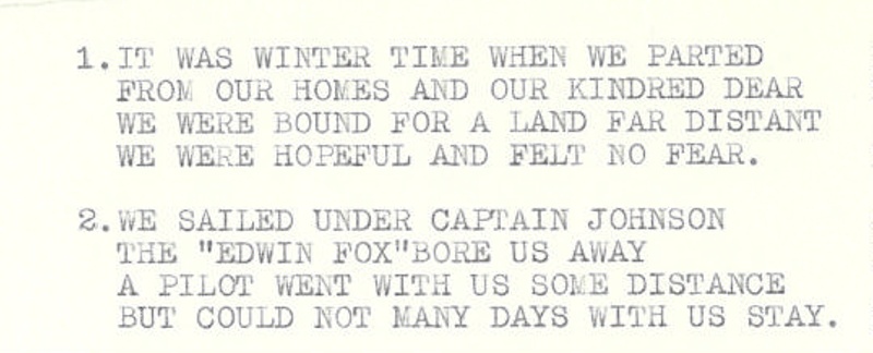 David Taylor Carter - Poem of the 1873 Voyage image item