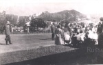 Photo: View of Beresford Street during Sir Charles Fergusson's visit to Russell School, c1920's; 97/1173