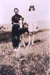 Photo: Jack Gordon with sister Alice and Ranger, c1920's; 94/109/13