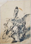 Sketch: Working sketch for The Ascension of Christ  ; Pauline Kahurangi Yearbury; 11/106