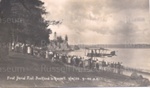 Photo (2 copies): First aerial mail Auckland - Russell, George Bolt pilot, Russell beach, 1920; 97/715