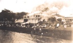 Photo: Bucket brigade working at fire of Duke of Marlborough hotel, 1931; 97/703