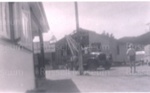 Photo: Hall being removed from York Street before being added to the back of Methodist Church, 1957; 97/1156/1