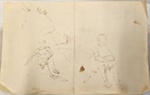 Drawing: Two Men Sitting; Pauline Kahurangi Yearbury; 10/127