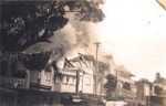 Photo : The Gables and third Duke of Marlborough hotel burning, 1931; 97/702