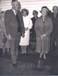 Photo: Turning first sod for new museum. Ivan Hall, Marie King, Win Williams, Frank Dender; 1970; 97/1584