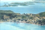 Photo: Aerial view of Russell with outlying islands in the background; 10/12