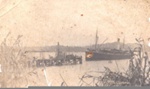 Photo: "Clansman" approaching Russell wharf; 97/525