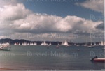 Photo: Tall Ships race off Russell c1980; 00/193