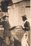 Photo: Les Williams in cowboy costume and Bernard Williams in suit c1920's; 05/164