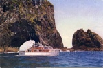 Postcard: "Lady Doreen" off the Hole in the Rock, Bay of Islands; 11/126