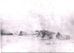 Photo: Pencil sketch, Government House Russell (Okaito) by Felton Mathew, 1840; 97/1167