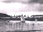 Photo: Sunderland anchored at Otehei Bay waiting for the Edens, 1957; 97/1530