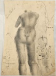 Drawing: Female and Male Nude; Pauline Kahurangi Yearbury; 10/57