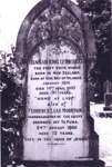 Photo: Headstone of Hannah King Letheridge and Florence Leah Mountain, Christ Church, Russell; 98/193/2