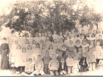 Photo: Russell School group (named) early 1900's; 97/1611