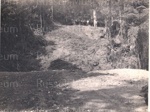 Photo: Horse team and scoop working on cutting, Russell/Whangarei road, c1929-30; 97/1444