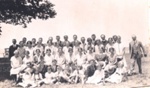 Photo: 3rd and 4th generation of the Henry and William Williams family, donors of the new church, Paihia, 1925; 97/1278