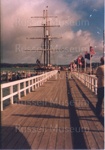 Photo: R Tucker Thompson at Russell wharf, c1980's; 97/1672