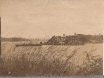 Photo: View of Opua from Okaito, Clansman berthing at wharf; 97/1216