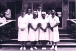 Photo (2 copies): Women's committee Russell Bowling Club (named), 1997/98; 98/910/7