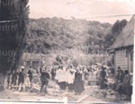 Photo: Laying foundation stone for new Paihia church, 1925; 97/1275