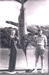 Photo: Lady Mountbatten with Francis Arlidge and gamefish, Otehei Bay, 1956; 97/657